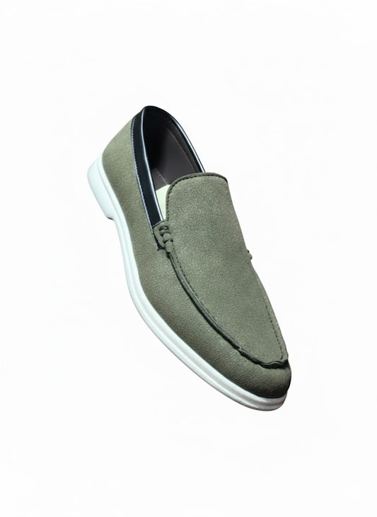 Olive Green Loafer: Rear Perspective Transformation