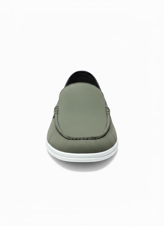 Olive Green Loafer: Rear Perspective Transformation